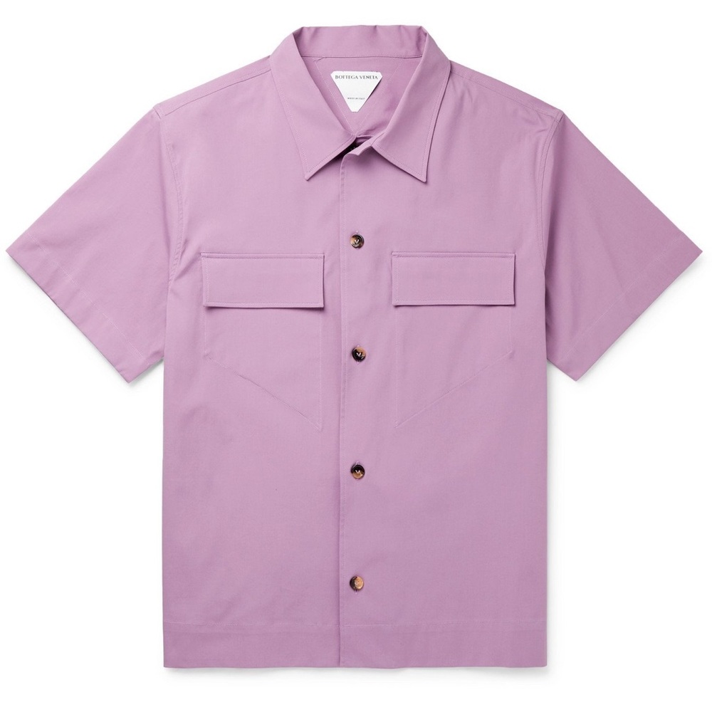 Bottega Veneta lavender shirt